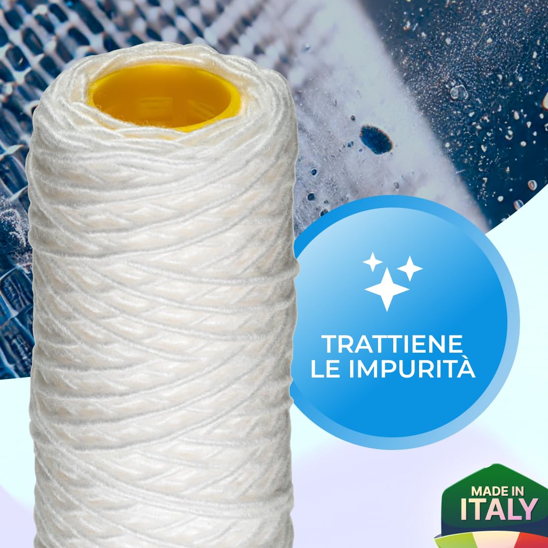 FILTRO CARTUCCIA FILO AVVOLTO SOLIDI • 10" MICRON 50 - Foto 8