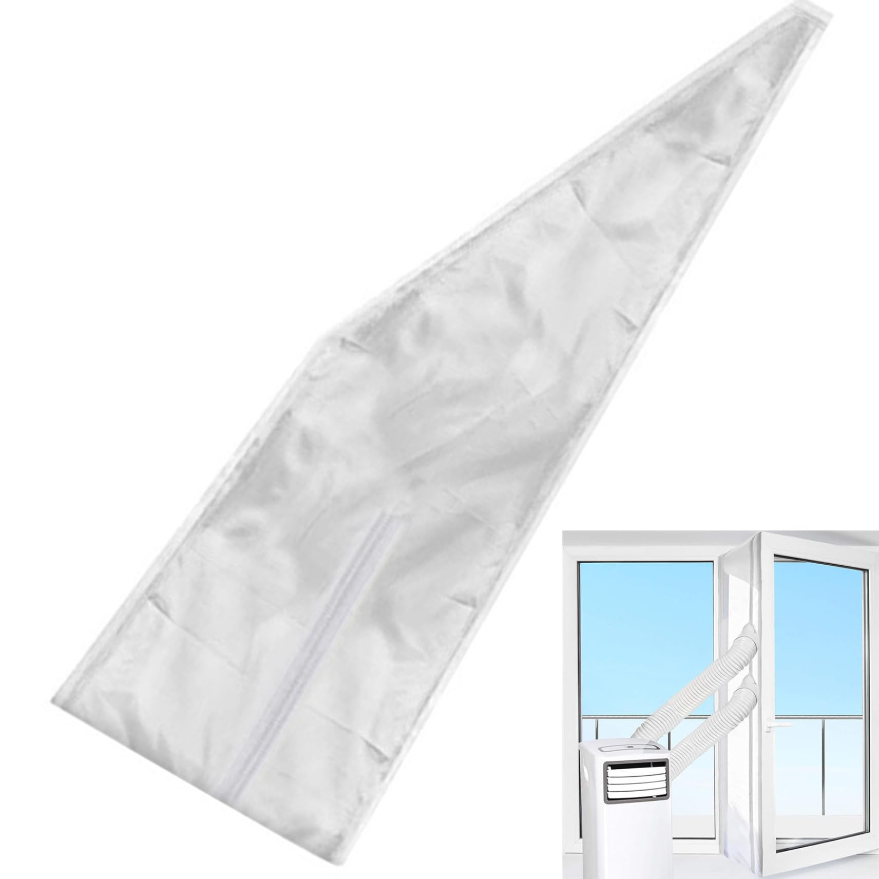Kit fenetre climatiseur mobile 16 pieds pour garder votre maison au frais en ete