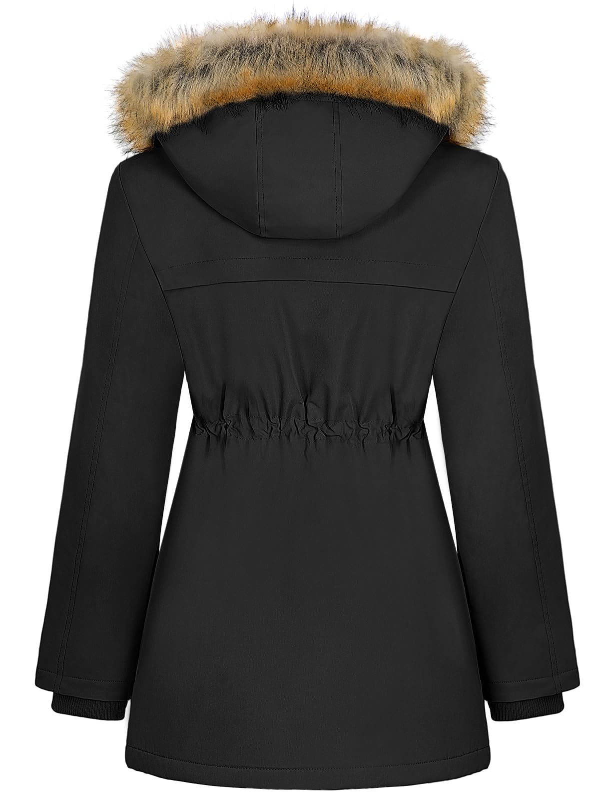 heekpek Manteau Femme Hiver Doudoune Chaude Veste Polaire Longue Blouson Femme Chic Manteaux Parka Imperméable à Capuche et Zippé