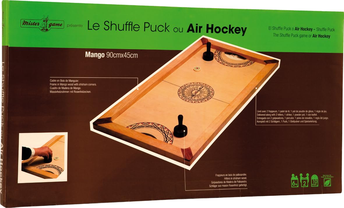 Carrom Art | Le Shuffle Puck ou Air Hockey Mango - 90 x 45 cm