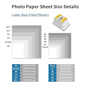 Amazon.com : MR.R Single Side High Glossy Inkjet Photo Paper