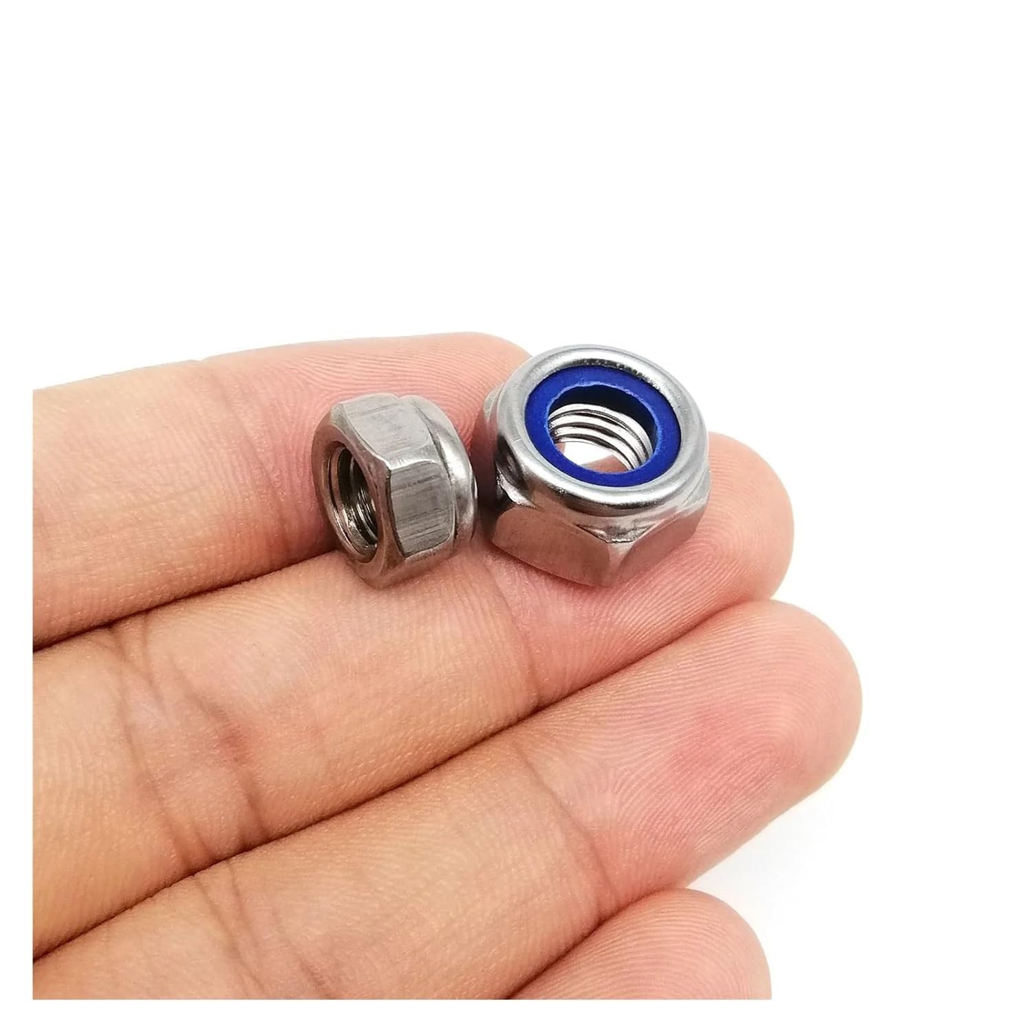 5 Dadi Autobloccanti Con Inserto In Nylon Acciaio Inox 304 - Filetto 5/8-11 Pollici