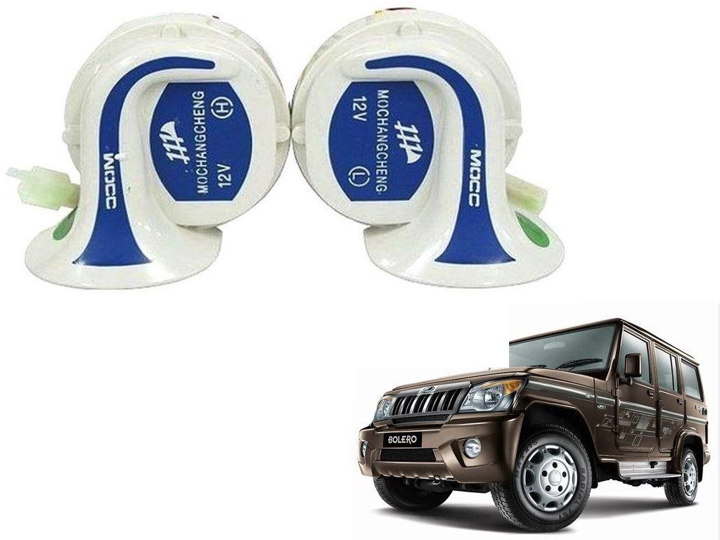 Mocc Car 18 in 1 Digital Tone Magic Horn Set of 2 for Mahindra Bolero
