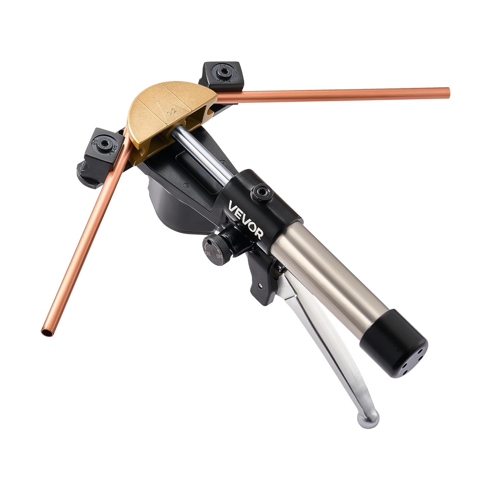 VEVOR Kit de Dobladora de Tubos Hidráulica de 6 a 22 mm, 90°, Avance/Retroceso, con 7 Matrices de Aleación de Aluminio, Refrigeración y Reparación de Automóviles (Colorido, Avance/Retroceso)