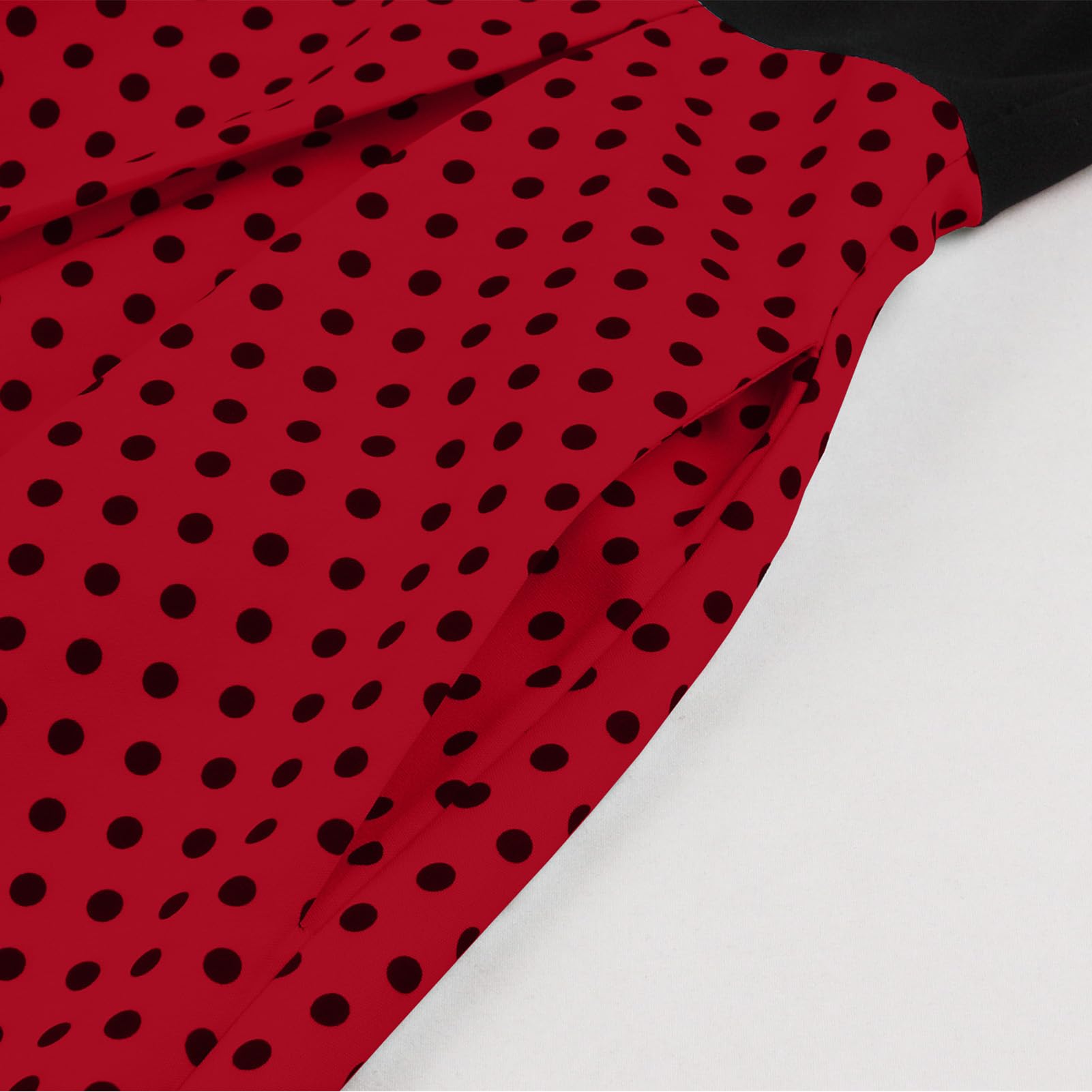 Robe années 50 pour femme avec bandeau - Robe années 1950 avec ceinture - Robe trapèze Audrey Rockabilly à pois des années 1950