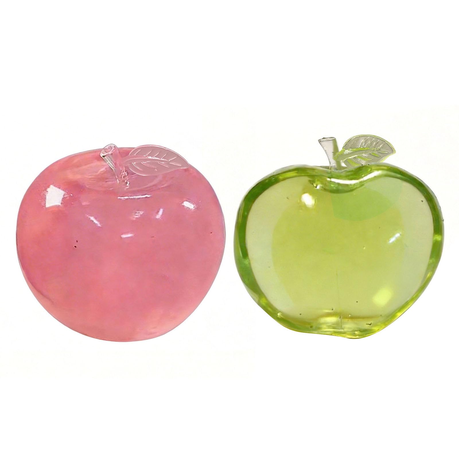Apples Squishies | 8cm Green/Pink Apples Shaped Stress Balls | Jumbo Slow Rising Fidget Squeeze Toy | Giant Anxiety Relief Fruit Squishies | Crazy Fun Big Sugar Filled Classic Slow-rise Sensory Toys