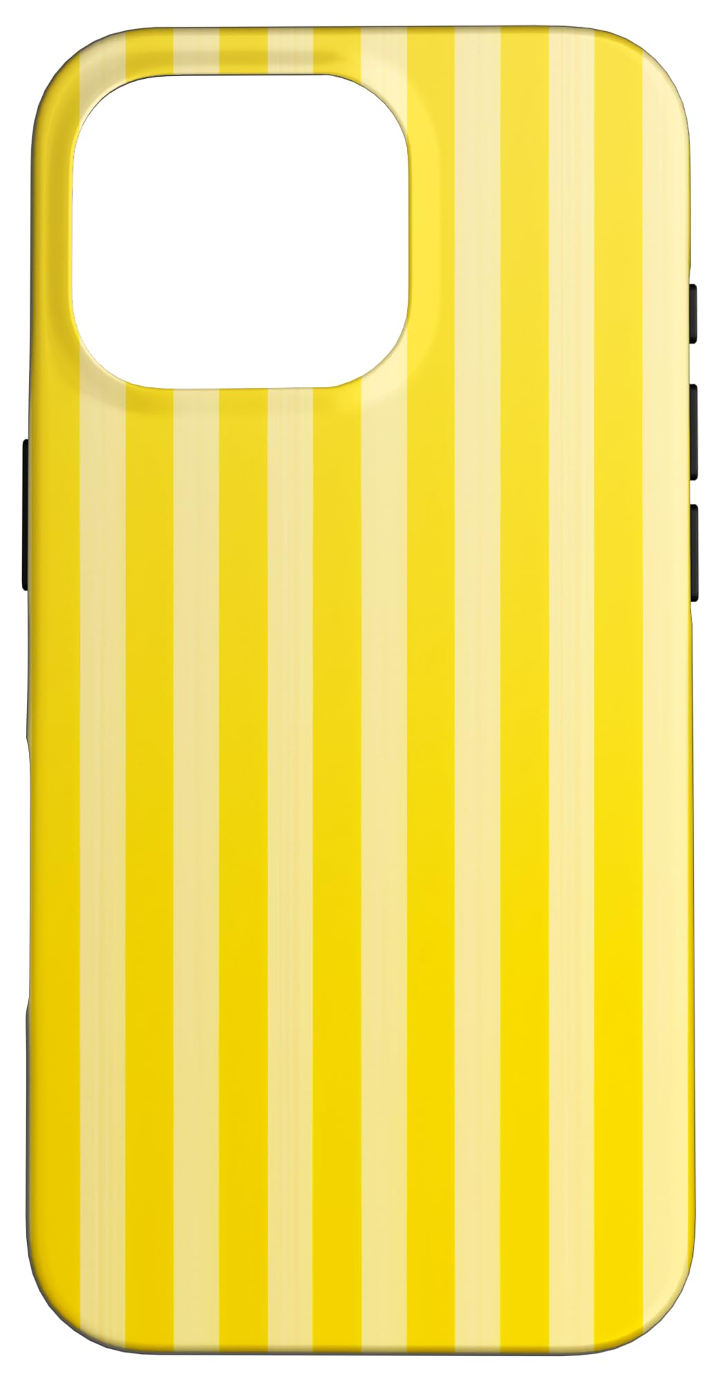 Yellow Stripes Summer Pattern Striped Vertical Lines Case for iPhone 16 Pro