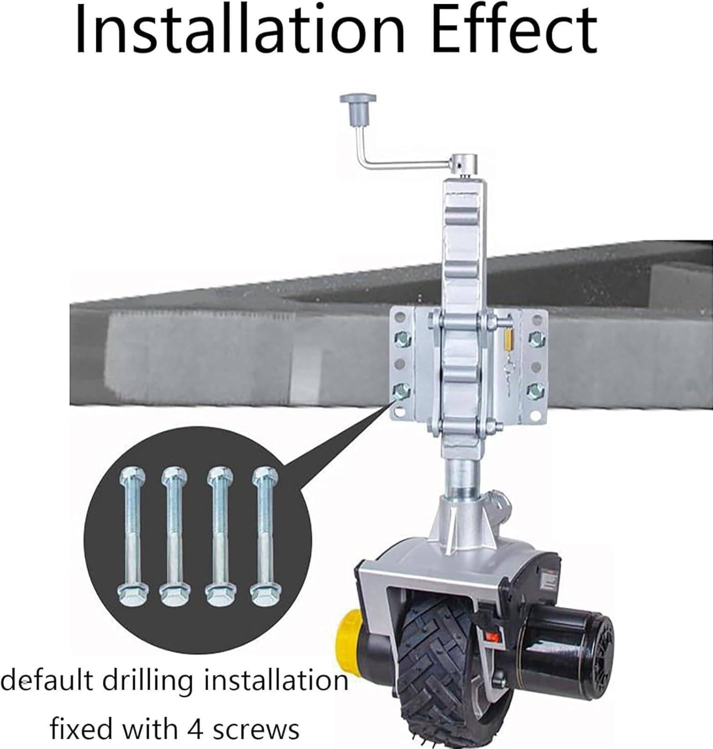 Motorized Wheel Trailer Mover,Power Wheels Trailer,Motorized Trailer Mover Dolly,Trailer Dolly Electric Power,8.5 Cm Rubber Tire, for Moving Trailer Caravan Boat
