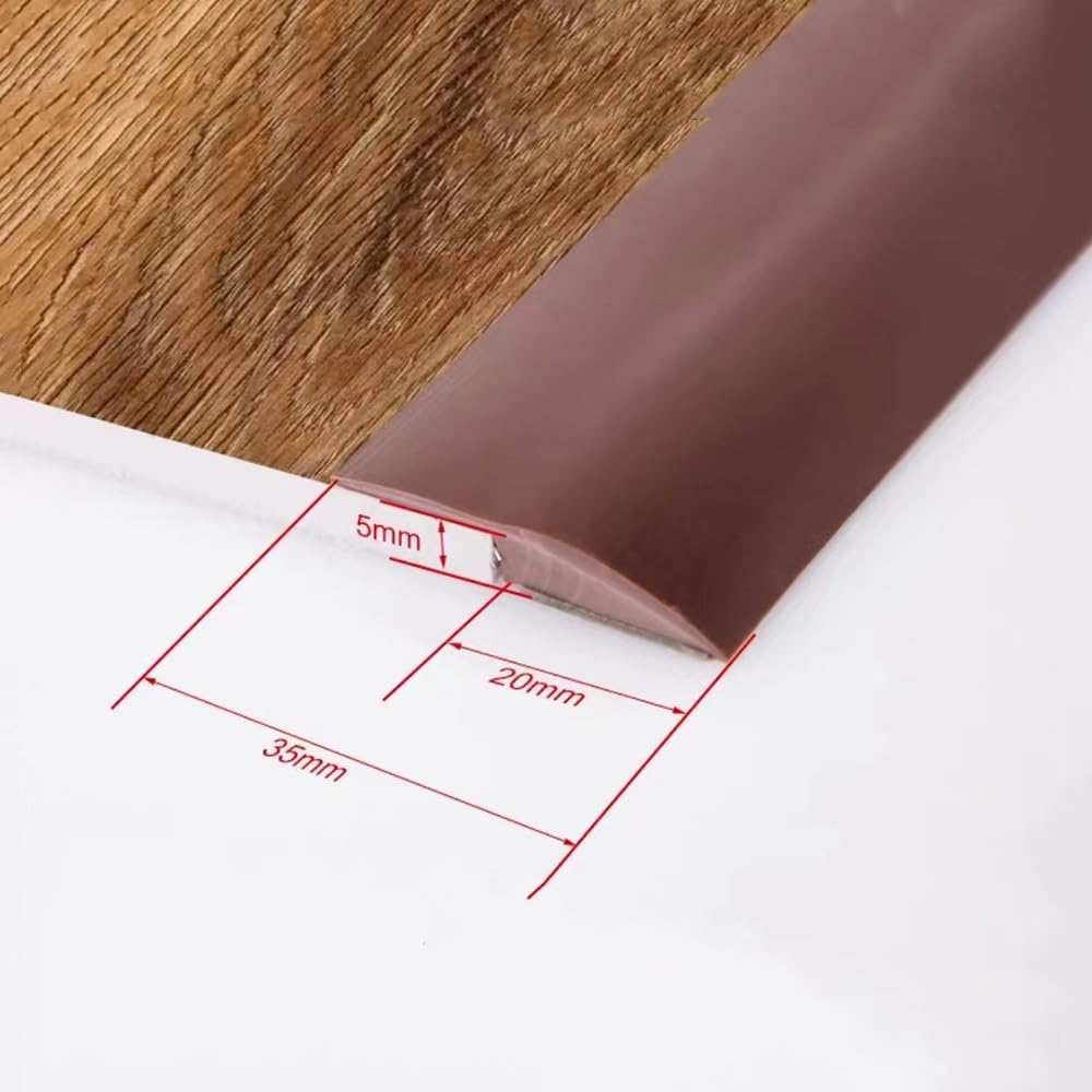 Tira autoadhesiva con ajuste de altura de 7 m / 23ft, color gris, para perfil de trat sin costuras