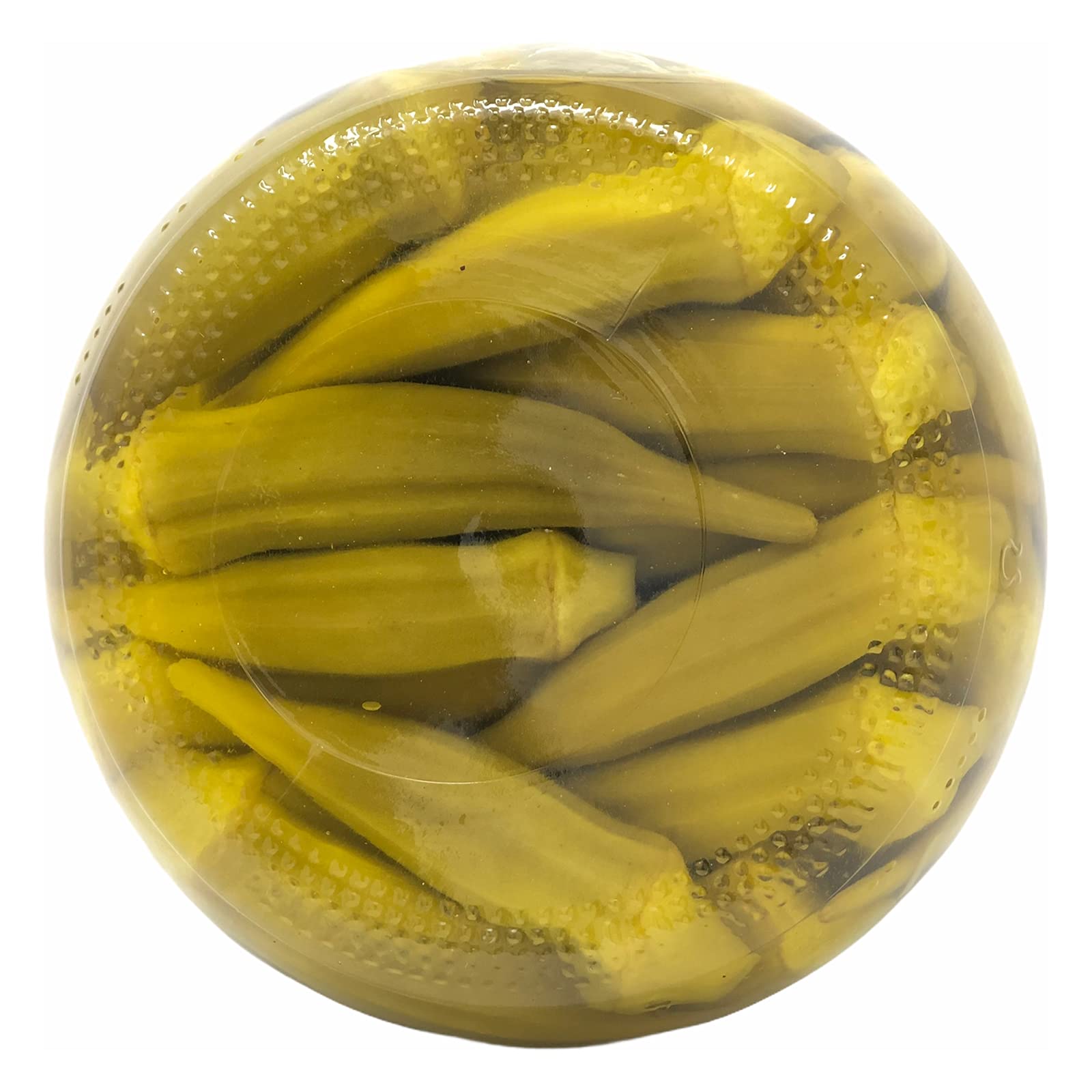 Lara's Pickled Okra with a Serving Tray - (Pack of 2, 64oz Each) - Artisanal Southern Style Mild Okra - Perfect for Charcuterie & Gourmet Snack Trays - Gluten-Free, All-Natural Okra Set