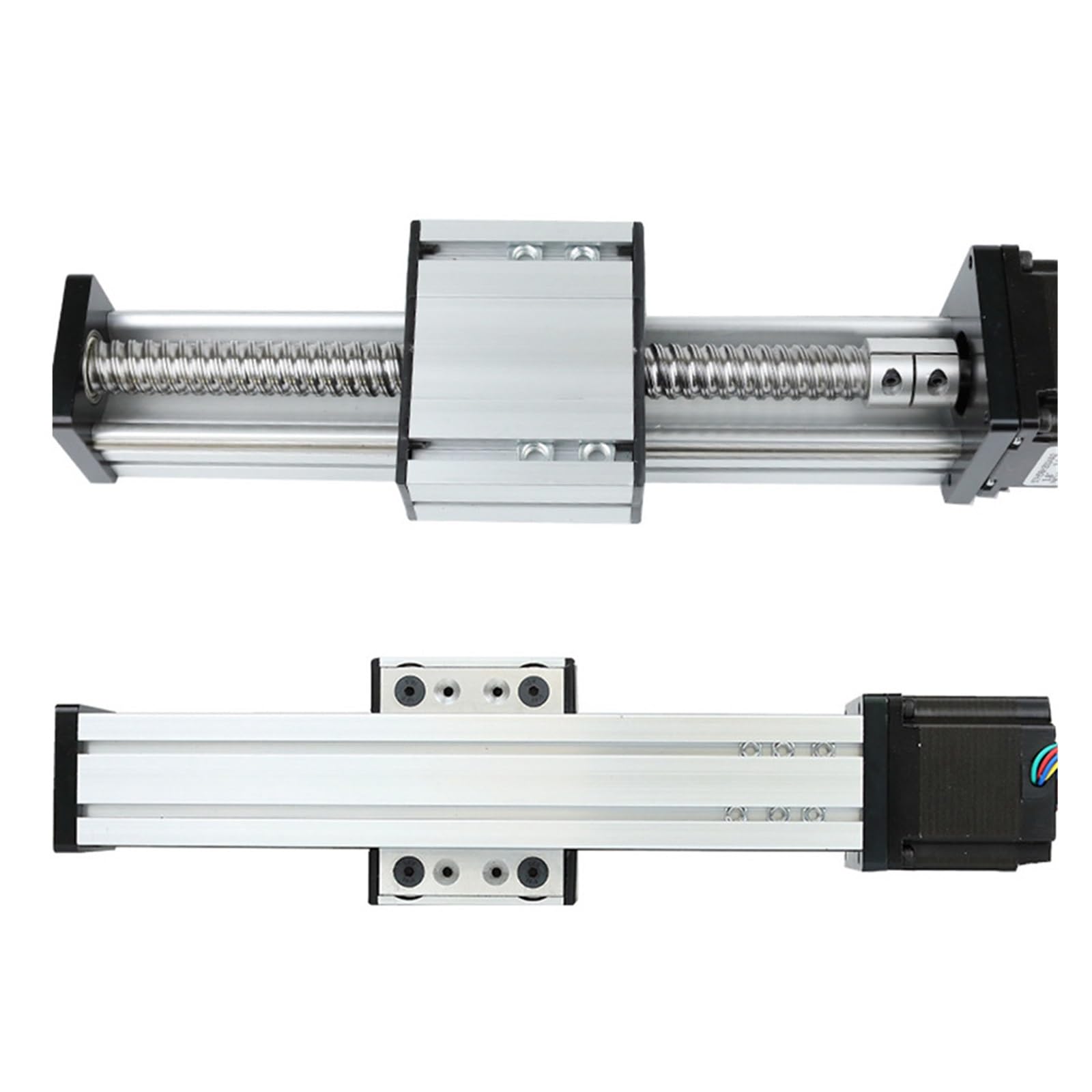 Guide lineari, Vite A Ricircolo di Sfere con Guida Lineare SFU1204 1605 C7 con Motore Passo-Passo for Parti del Router CNC Fai-da-Te Fase Lineare XYZ per Macchine CNC(SFU1605,100mm)