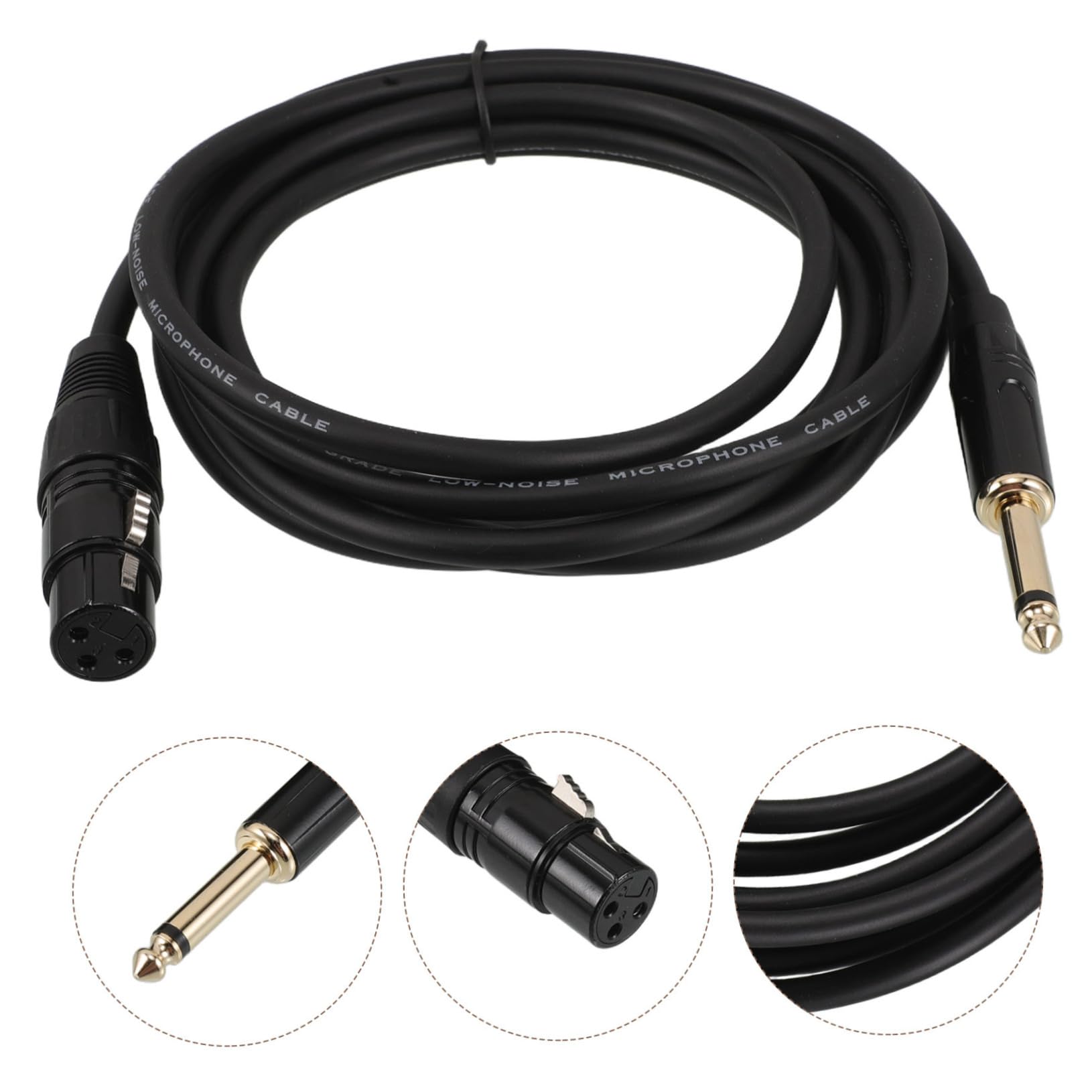 3 Pezzi Microfono Xlr Jack Adattatore Audio e Versatile per Connessione Veloce e Chiaro