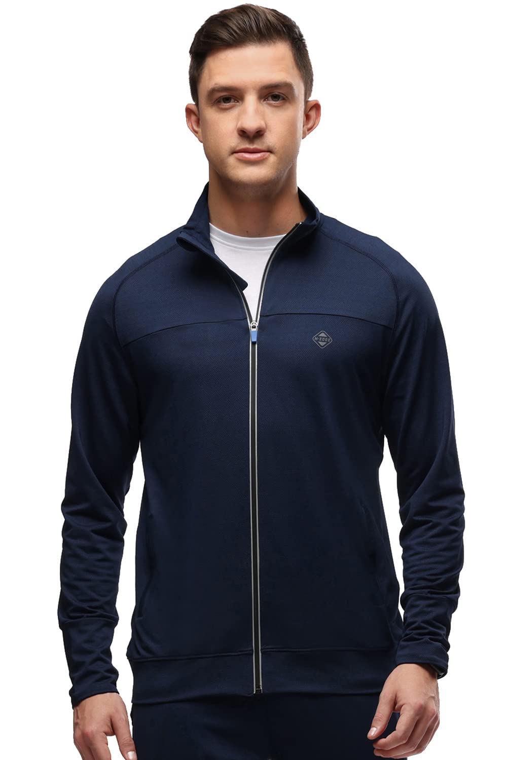Macroman M-Series Active Jacket for men in Polyester Spandex Fabric, Lightweight Stretch with Sweat-Wicking Technology