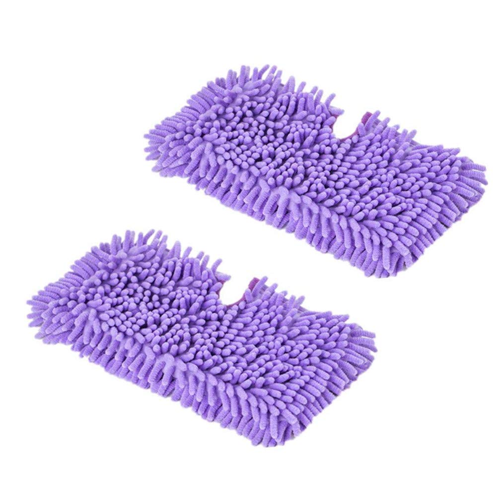 XindejiaPack of 2 Replacement Cleaning Microfiber Pads for Shark Pocket Steam Mop S3500, S3501, S3601, S3550, S3901, S3801, SE4509 (Purple)