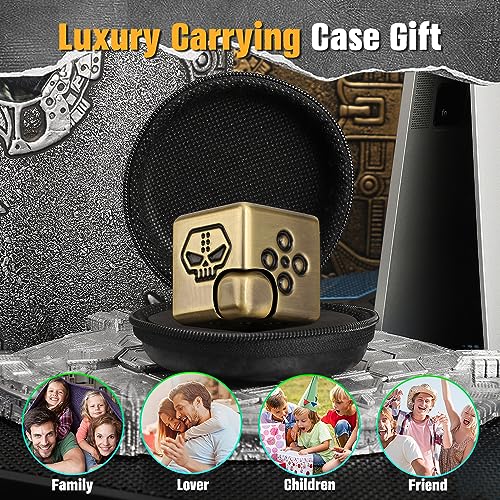 Dice Infinity Fidget Cube, Fidget-Spinner-Spielzeug für Kinder und Erwachsene, transformierbarer Anti-Angst-Fidget-Block aus Metall, EDC 2-in-1-Gyro-Würfel, Geschenk zum Stressabbau im Büro