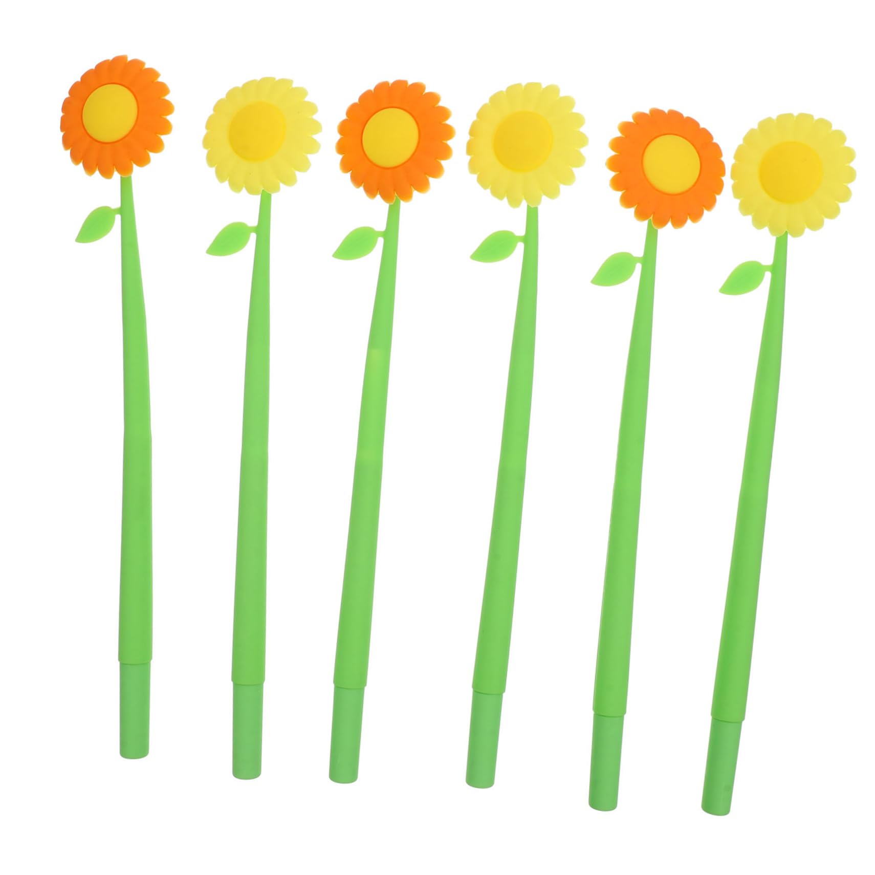 Didiseaon 12 Pz Penna in Silicone Girasole Penne Da Ufficio Penna Gel a Punta Fine Penne Da Scrittura a Sfera Cancelleria Creativa Per Bambini Penne Neutre Ad Ago Gel Di Silice
