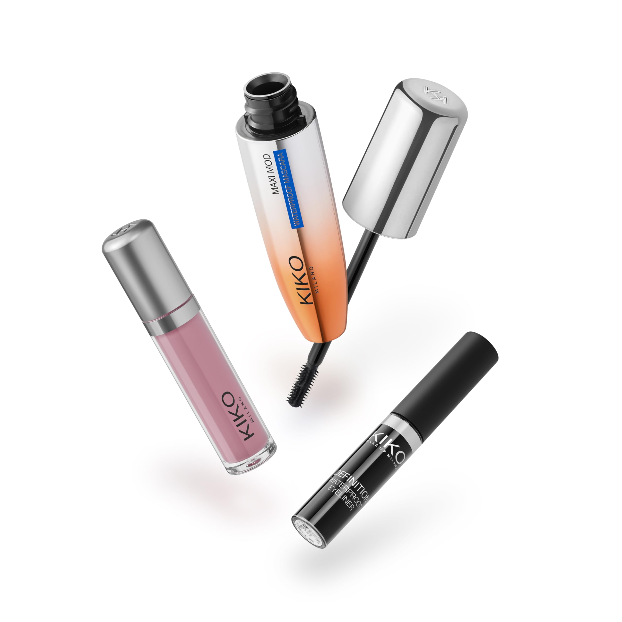 KIKO Milano Unmissable Makeup Set, Zestaw Do Makijażu Z Tuszem Do Rzęs, Wodoodpornym Eyelinerem I Matową Pomadką W Płynie
