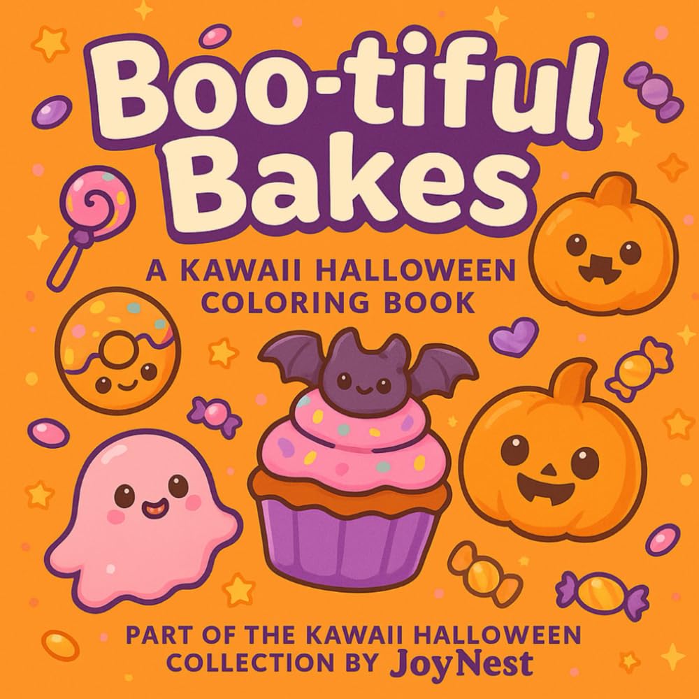 Boo-tiful Bakes:: The Kawaii Spooky Coloring Collection