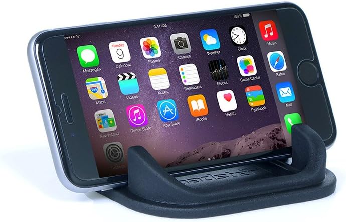 Roadster Mini Smartphone Dash Mount. No Sticky adhesives and Leaves Behind no Residue. Removable and Reusable.