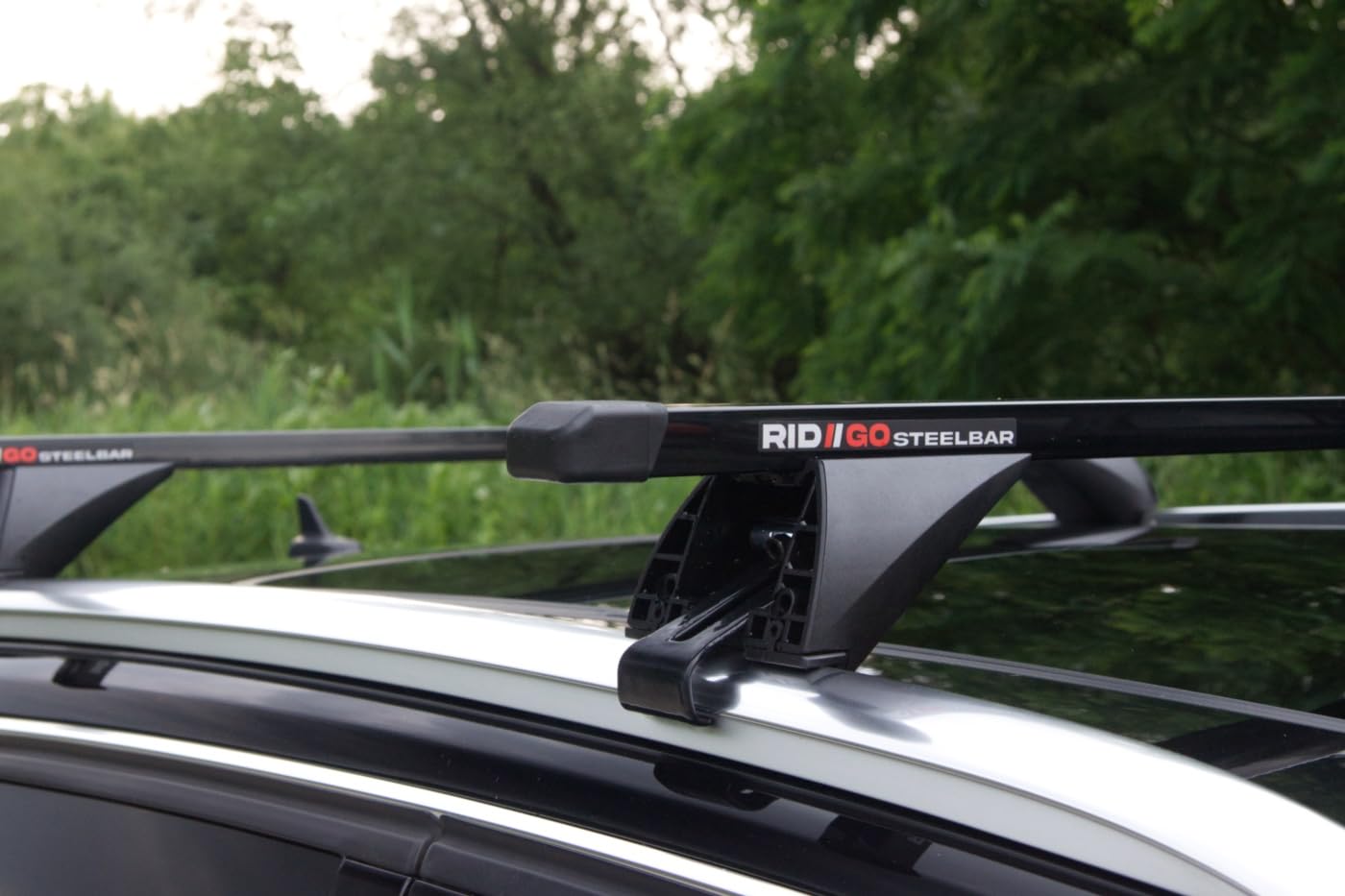 RIDIGO STEELBAR Barre de Toit pour Opel Zafira 2 II B Family 2005-2014 | Acier, 75 kg de charge max, barres de toit intégrés, Noir