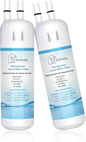 EDR1RXD1 W10295370a Reemplazo de tapa de agua compatible con FiIter 1, 46-9081, 46-9930, paquetes de 2