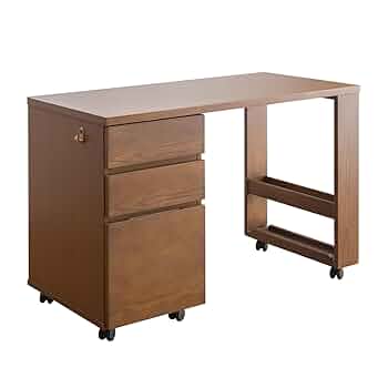 ブラウン木製デスク　ブラウン　学習機　高級品 楽天市場】【9%OFFクーポン配布中！】学習デスク デスク 収納