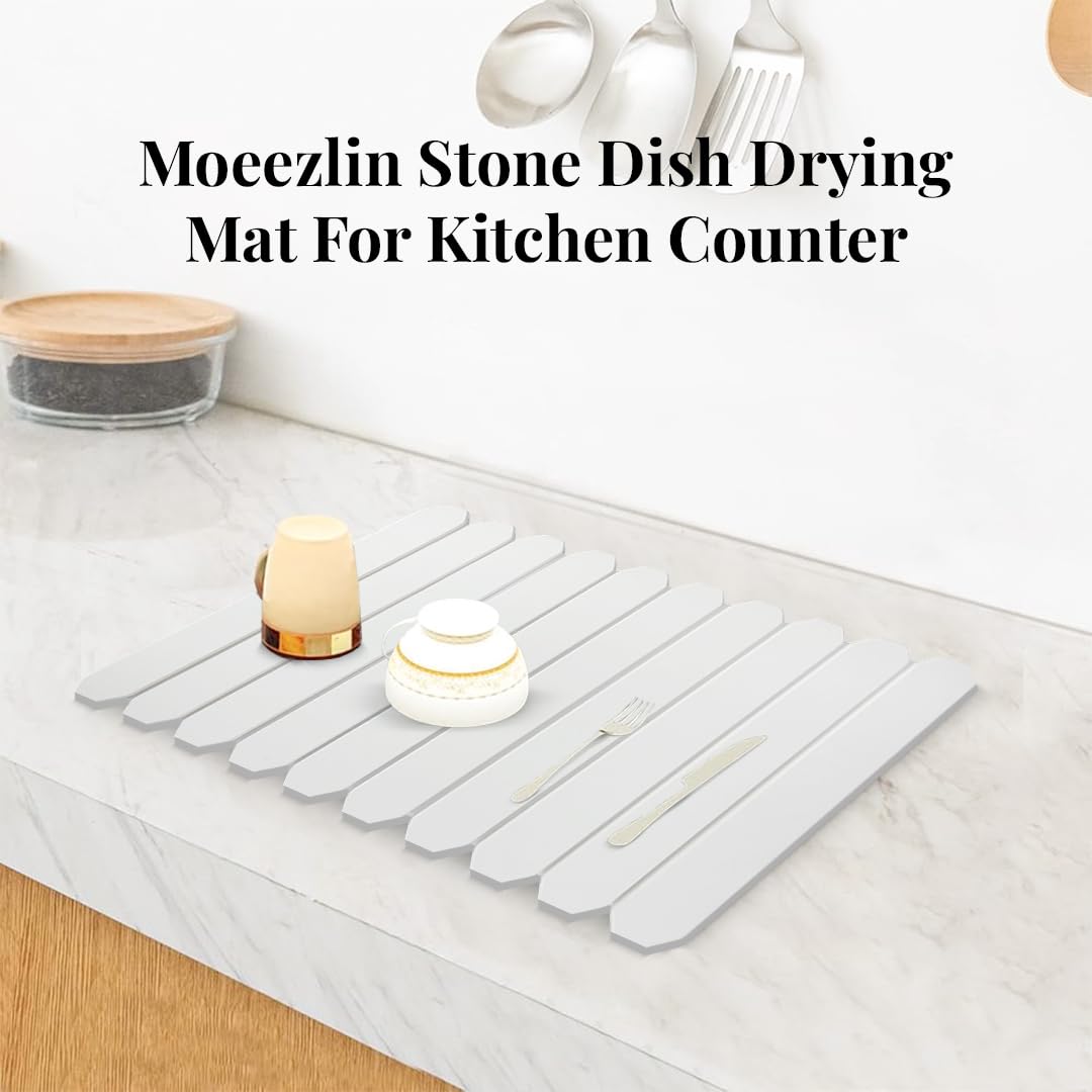 Large Stone Dish Drying Mat for Kitchen Counter – 24