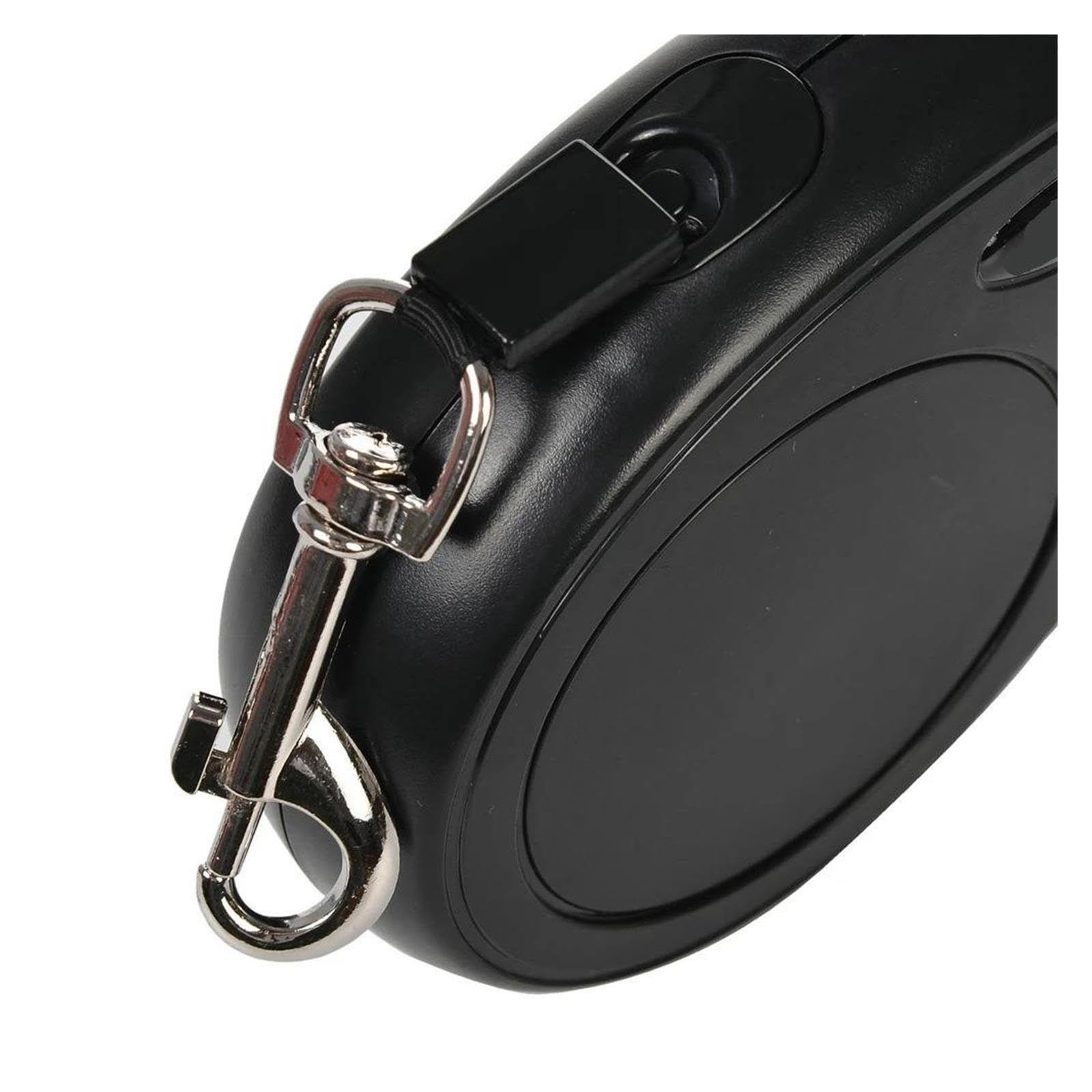 3/5 m automatische einziehbare Haustierleine for Hunde, Nylon-Traktionsseil | Ausziehbares Zugseil for Hunde und Katzen(Black,3.0m)