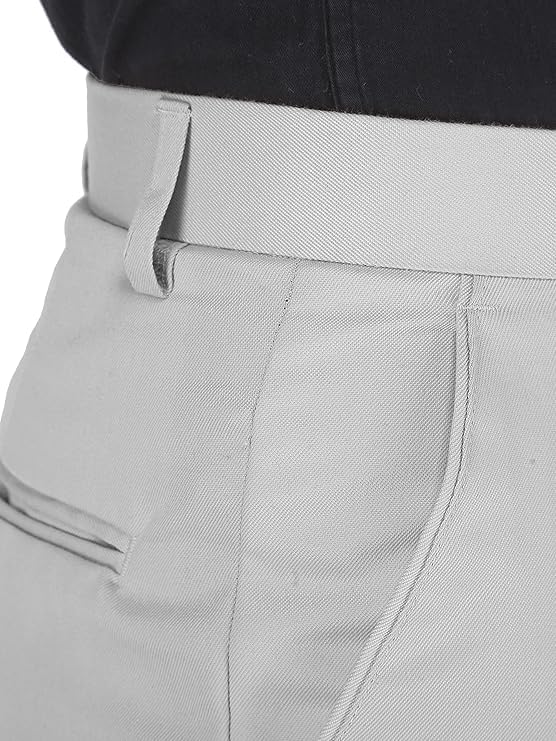 Image of ABLESTAR Men's Polycotton Slim Fit Formal Trouser - Spendex Cotton Casual Pant for Men - Breathable, Lightweight, Adjustable Formal Trouser for Men - Pack of 3