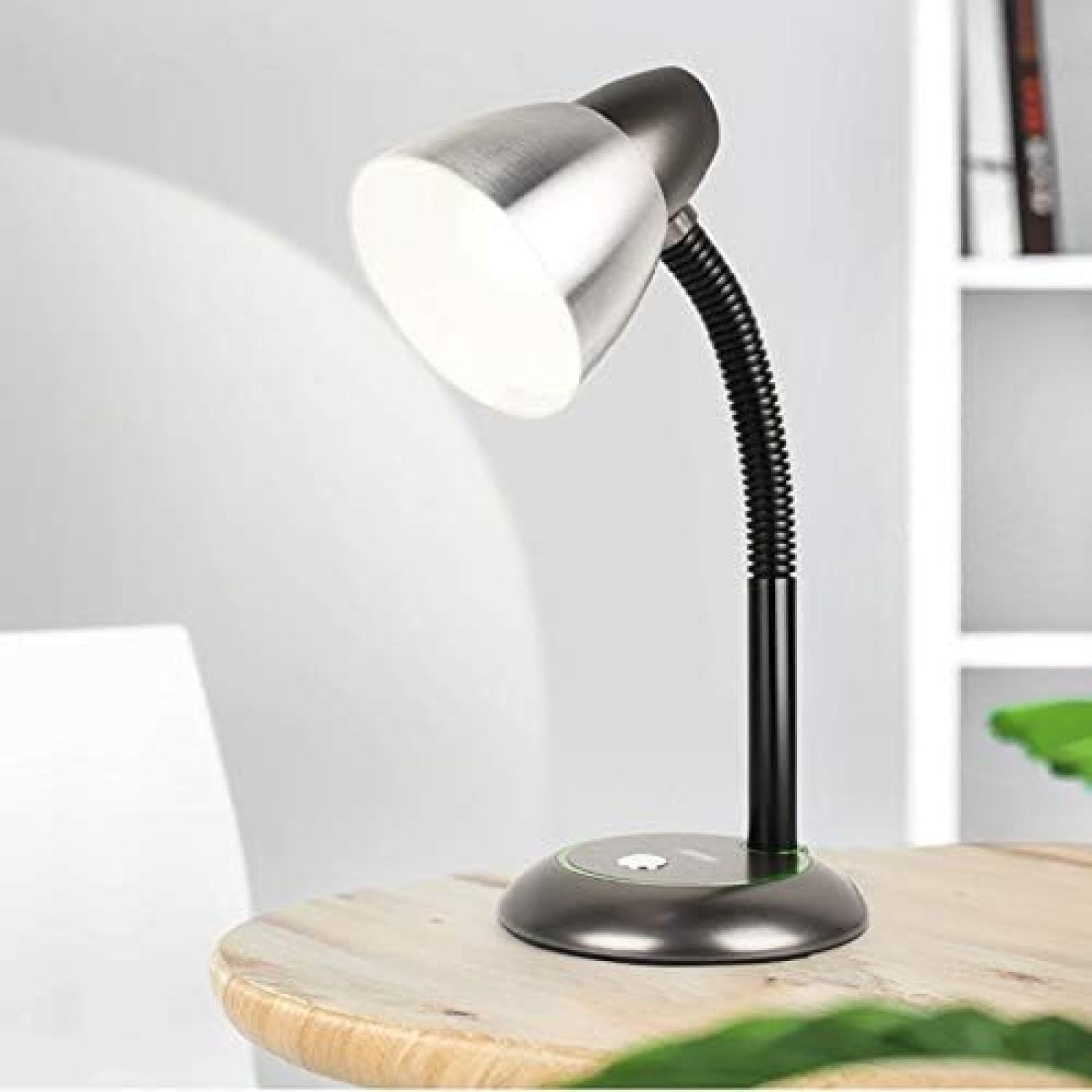 Lampada da Tavolo a LED Lampada da scrivania retrò per la casa Lampada da Comodino per Camera da Letto Vintage con Pulsante Lampada da Tavolo Plug-in per Ufficio Domestico, Un Pulsante, Lamp