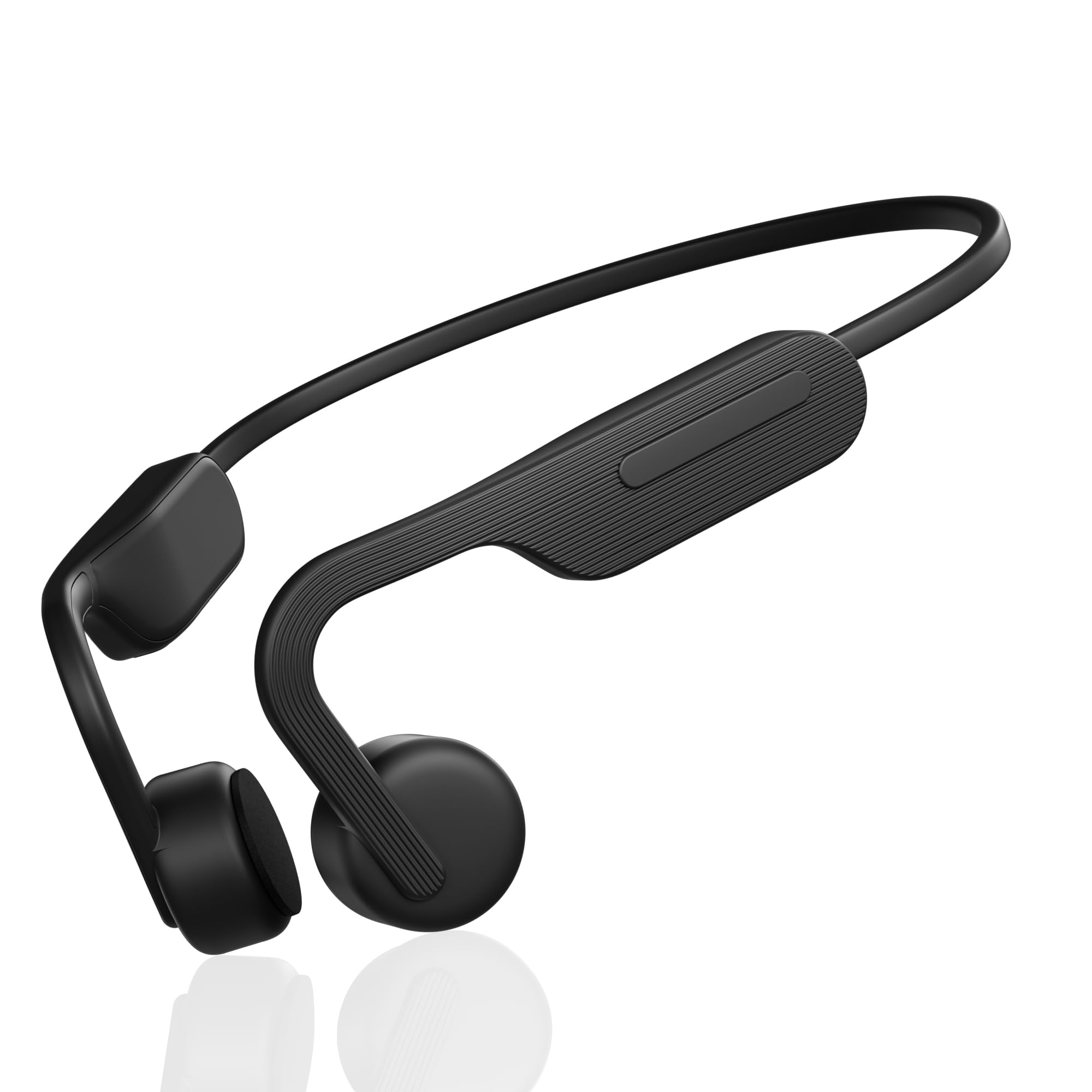 Cuffie a conduzione ossea, cuffie sportive wireless Bluetooth aperte con microfono, ricarica rapida di tipo C, durata di riproduzione 12 ore, auricolari impermeabili per corsa, passeggiate, ciclismo