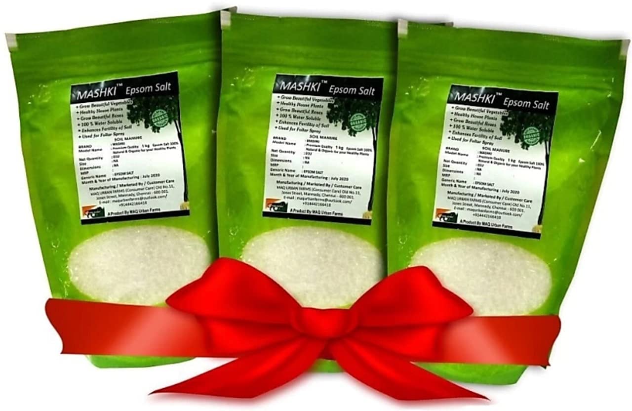 MASHKI 3kg Epsom Salt Agri Grade 100% Natural & Organic For Your Healthy Plants Fertilizer Epsom Salt for Plant (B093H7P15N) Amazon Price History, Amazon Price Tracker