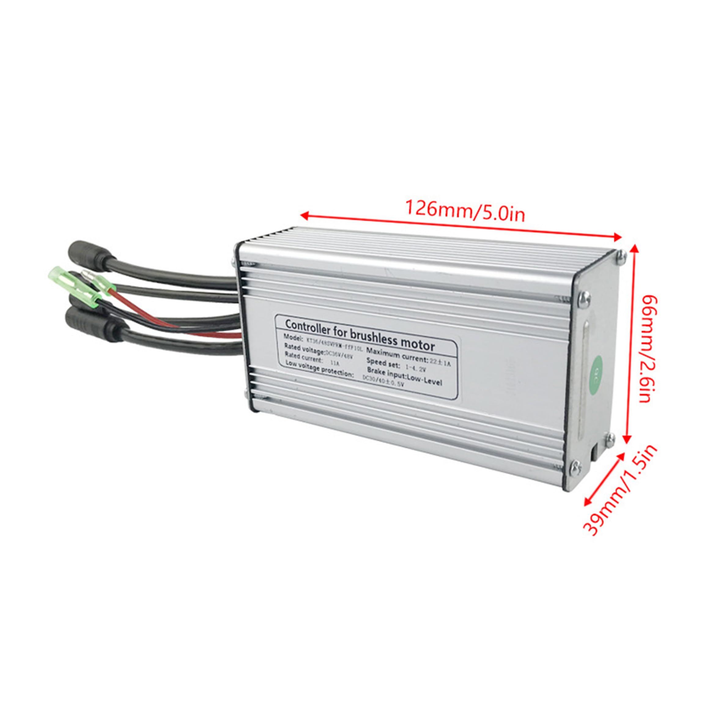 Contrôleur de vélo électrique étanche argenté 500W 48V | Sine étanche, convient aux vélos électriques de 500 W, idéal pour les travaux de réparation