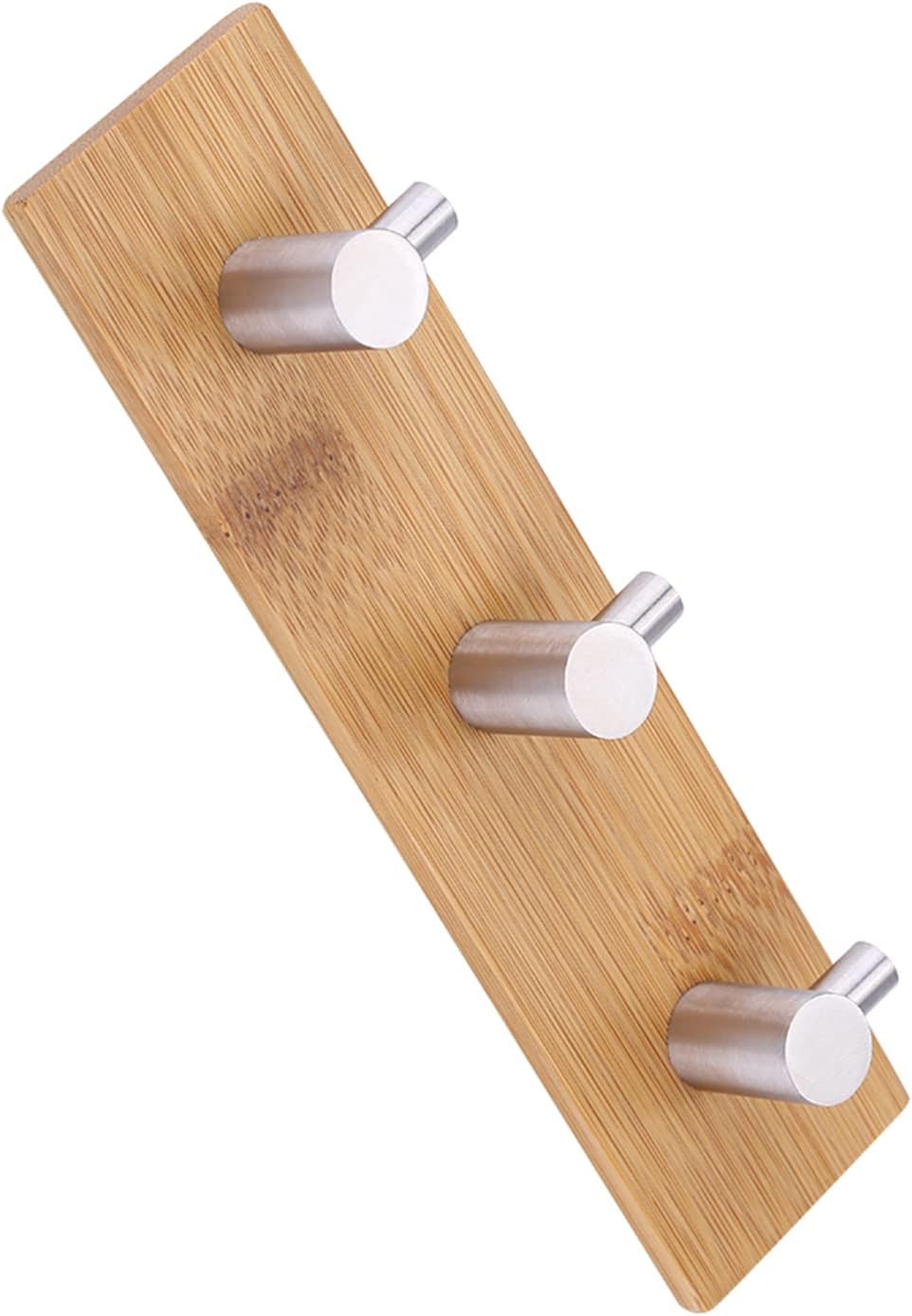 Yctze Stainless Steel Wall Hanger Hook - Stylish Three Hook Rack for Bags, Keys, Towels, and Kitchen Essentials (Triple Hook)
