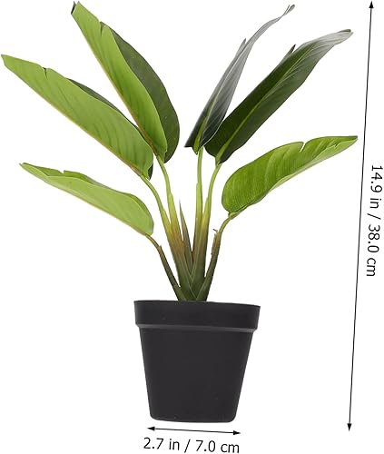 Miniatura 3 de Garneck 4 piezas de plantas artificiales, bonsái, girasol, decoración de mesa de comedor, macetas de flores para interiores, plantas de bonsái