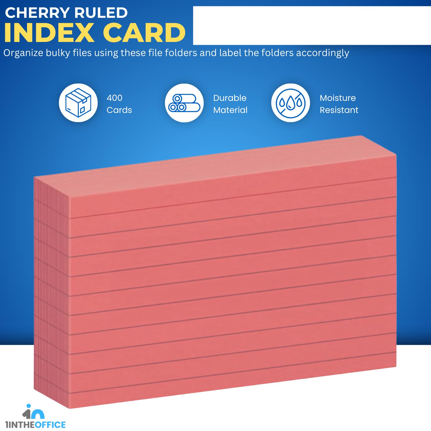1InTheOffice Index Cards 3x5