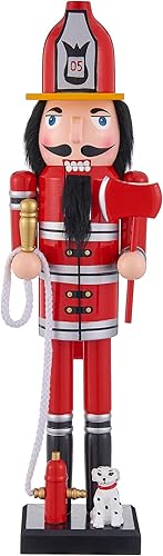 Ashland 16" Fireman Nutcracker Christmas Decorations