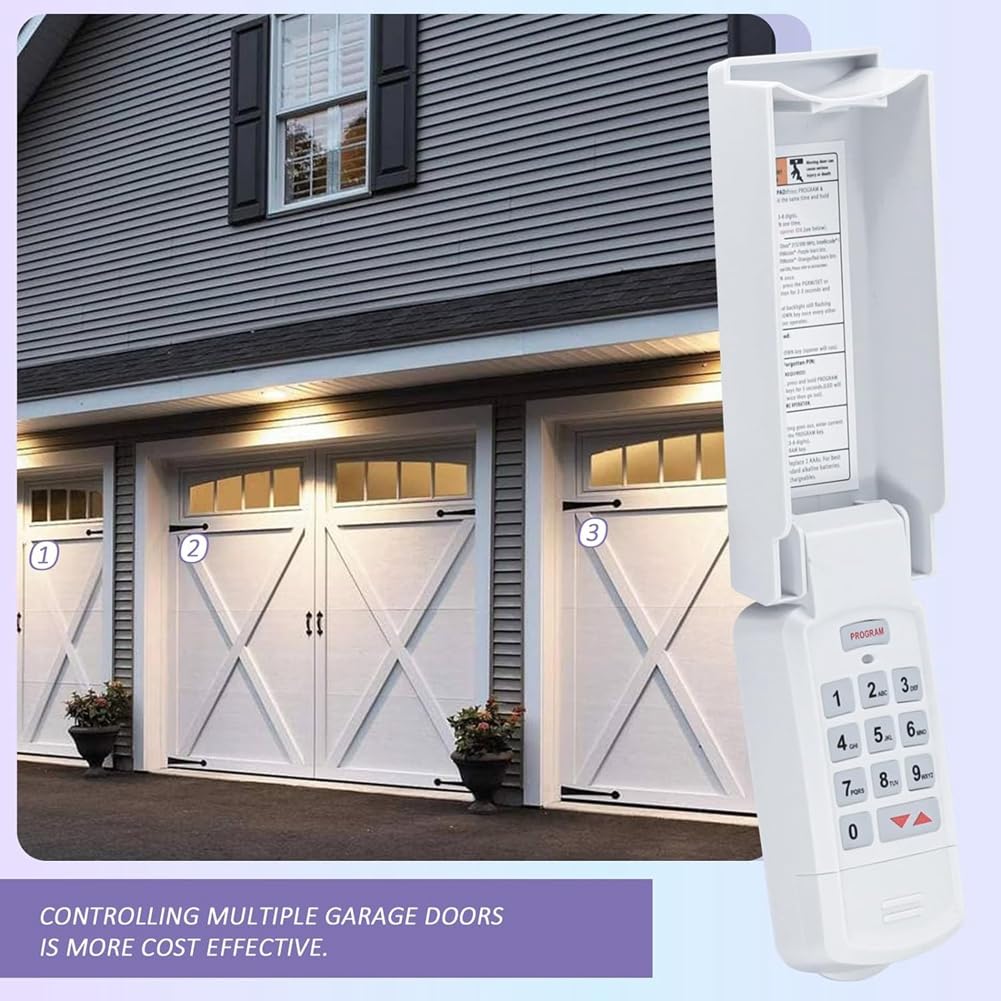 Tastierino Numerico Per Apriporta Garage HomePilot - Controllo Senza Chiavi, Codice 8 Cifre - Foto 10