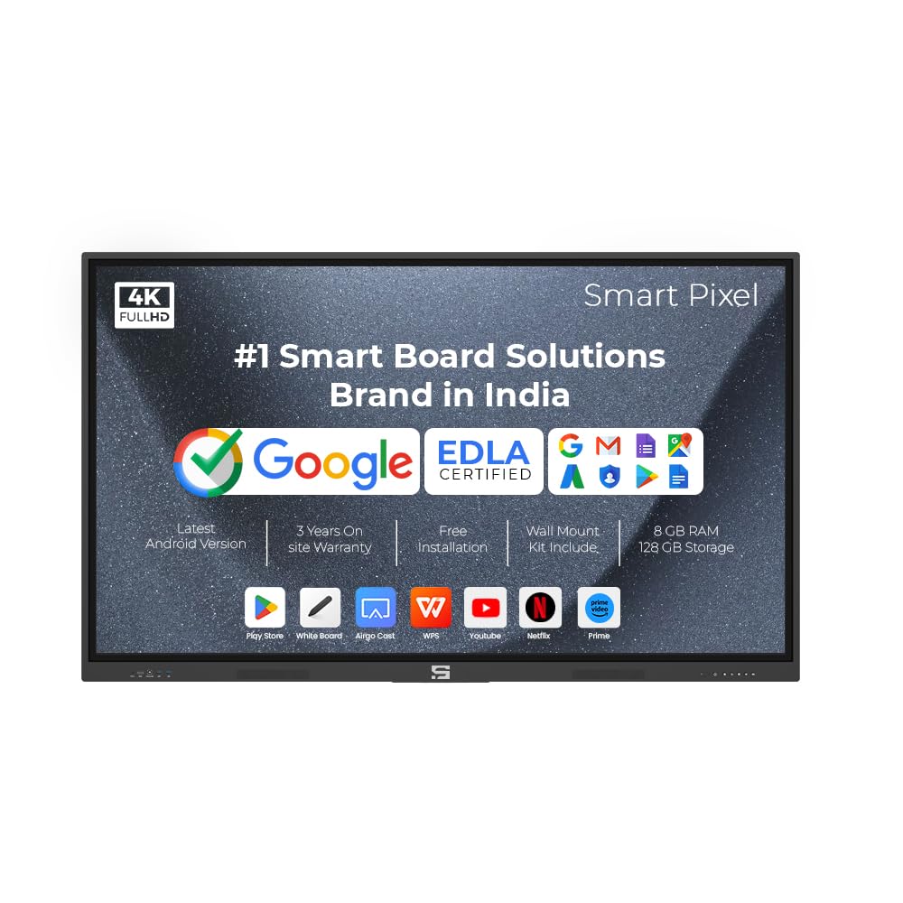 55 Inches 4K UHD Touch Screen UltraTouch Display Interactive Flat Panel Monitor 3840 x 2160 Pixels Android 14 Ideal for Schools,College,Institute,Home&Office|8GB 128GB|-image-32