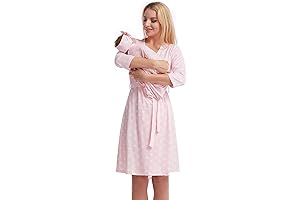 Galabloomer|Maternity Robe and Baby Receiving Blanket Perfect for Mommy and Me