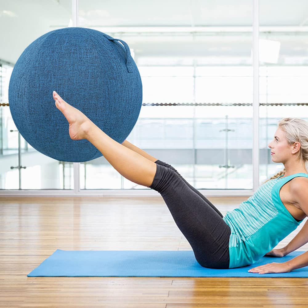 Copertura Protettiva Per Palla Da Yoga in Lino E Cotone, Copertura Per Palla Da Ginnastica Per Esercizi Di Equilibrio, Accessori Per Il Fitness, Copertura Per Palla Da Yoga Per Allenamento