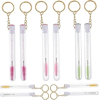10 brochas de maquillaje con llavero de diama...