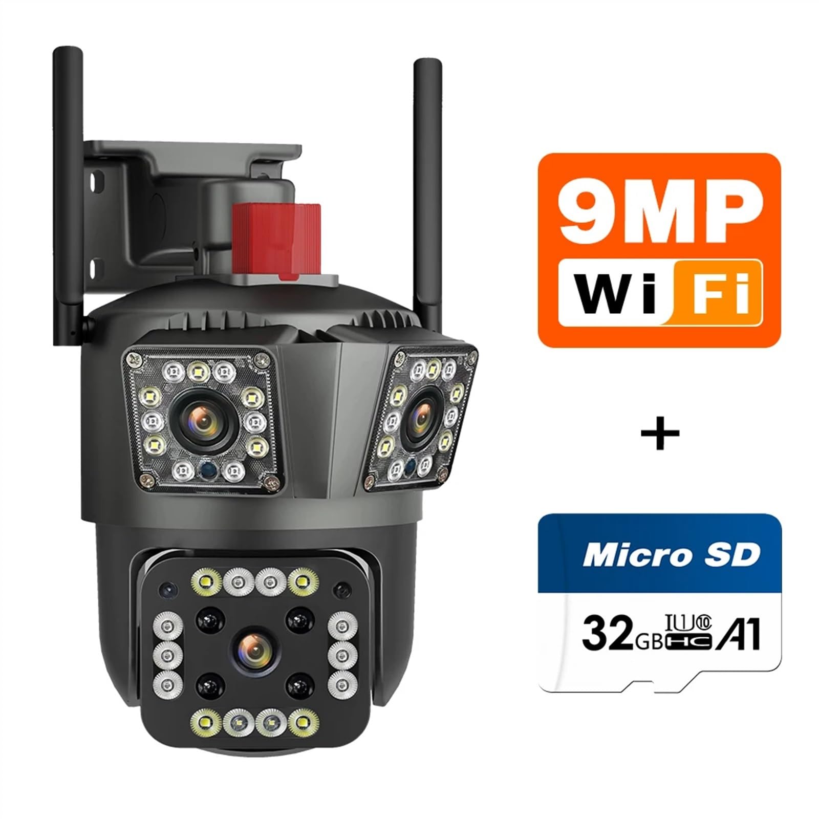Kamera bezpieczeństwa zewnętrzna, 5K 9MP UHD 6K 12MP kamera IP zewnętrzna 10-krotny zoom optyczny automatyczne śledzenie PTZ cztery obiektywy trzy ekrany wodoodporna kamera bezpieczeństwa Kamera bezpi