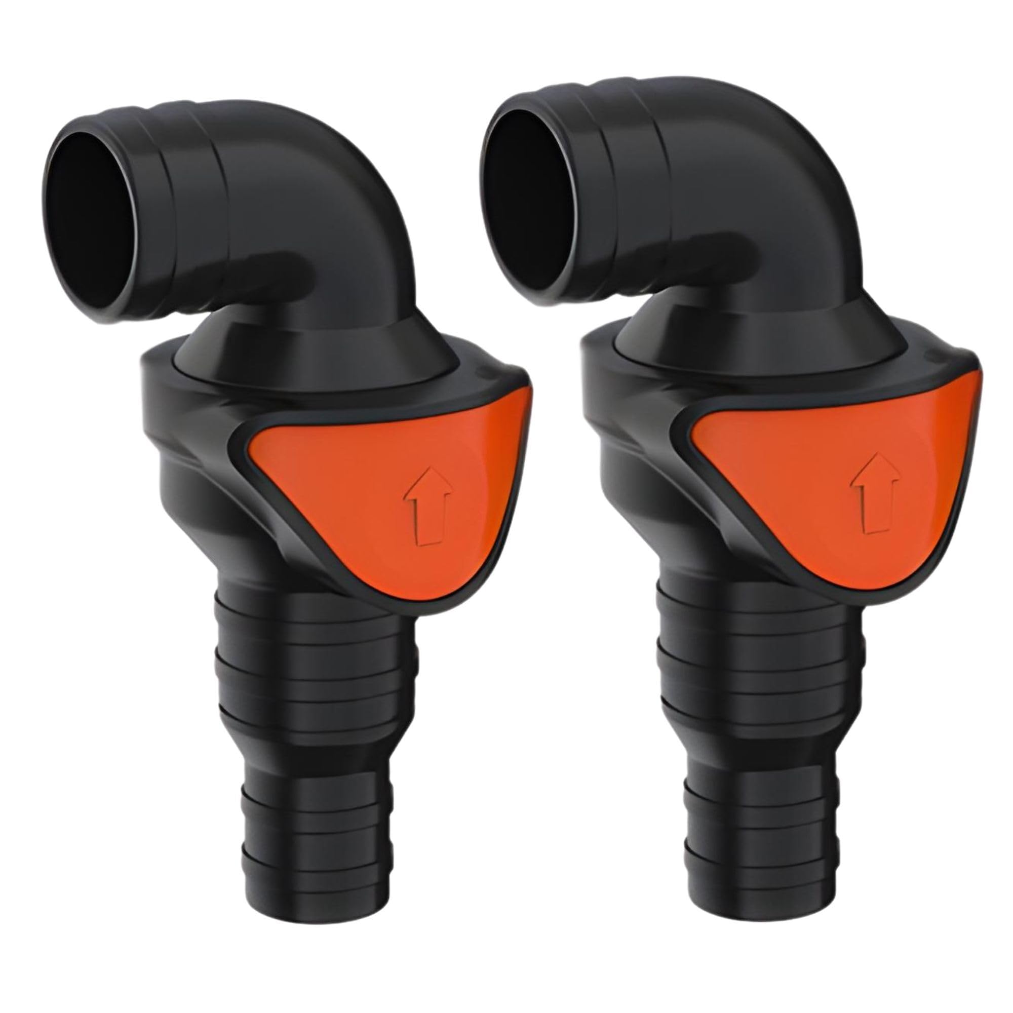 SEAFLO in-Line/ 90° Quick Disconnect Non-Return Check Valve PA6+GF+POM Construction, Anti-Backflow Design, Versatile Applications (Choose Size and Style)