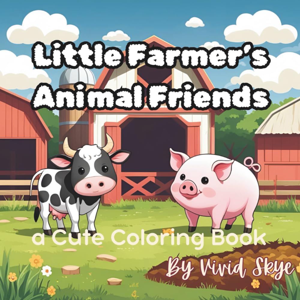 Little Farmer's Animal Friends: A Cute Coloring Book