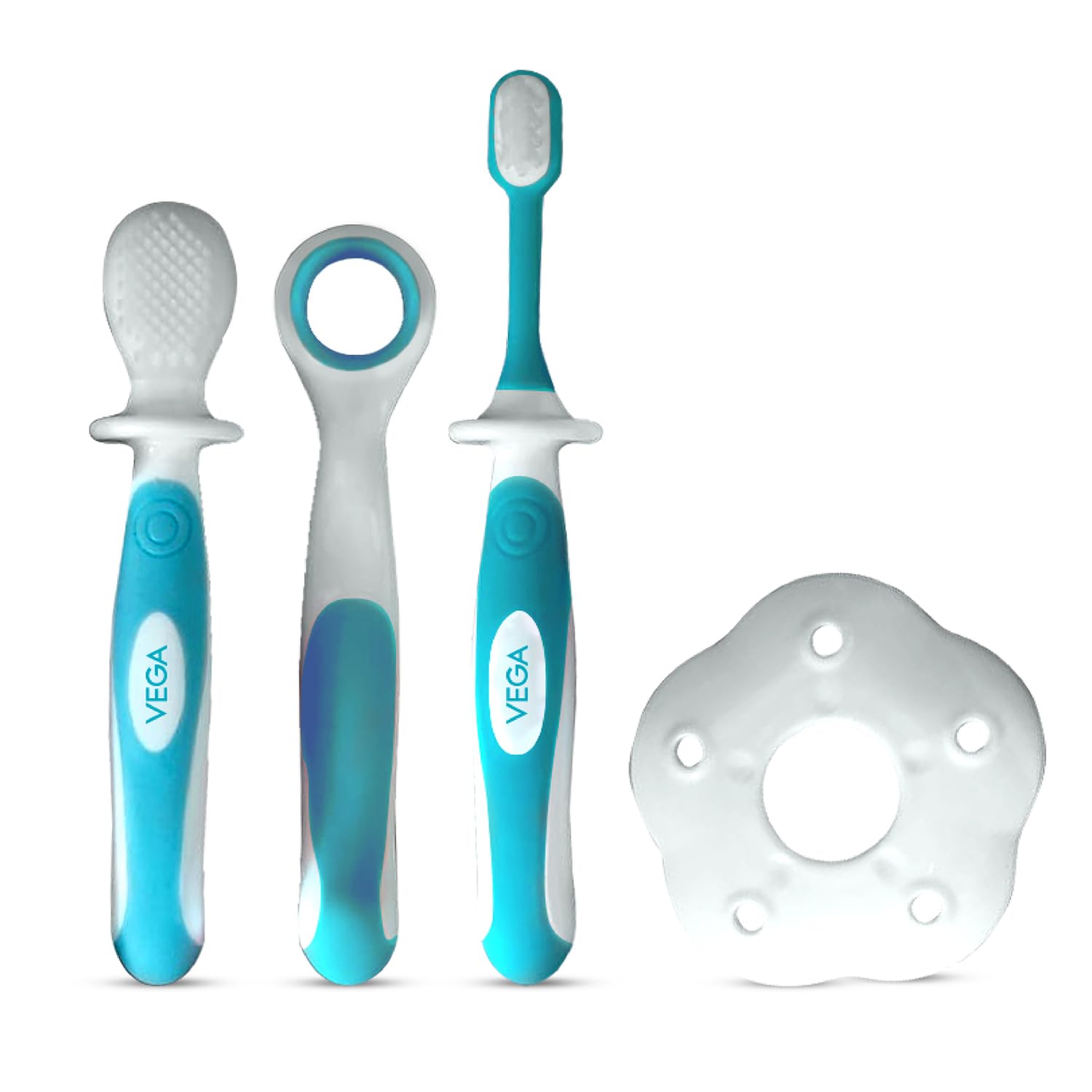 Vega Baby & Mom Dental Kit - Blue | Made of 100% Food Grade |Oral Care For Soft Baby Gums | Dental Hygiene & Training for Babies, (VBOC3-02) (B0CK5S8917) Amazon Price History, Amazon Price Tracker