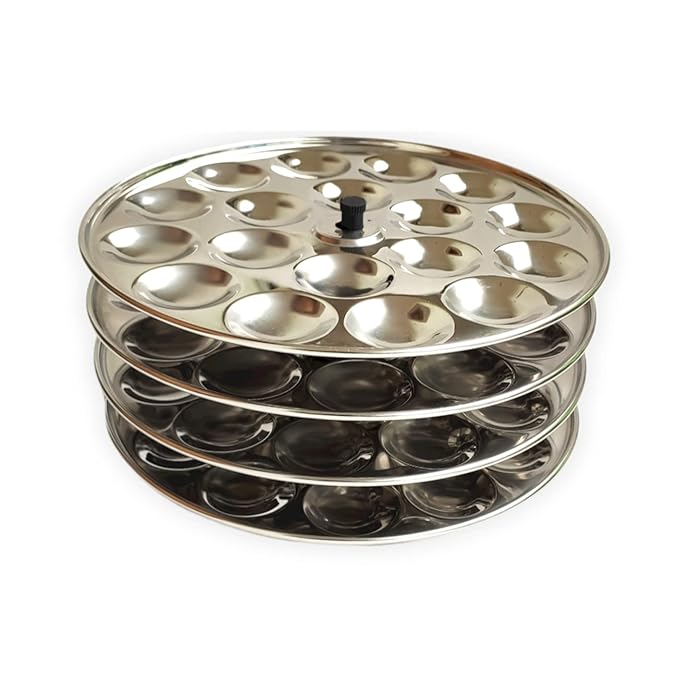 Buy MYNAKSHA Mini Idli Stand Steel idli Stand Steel 72 Idli 4 Rack Idli buy-mynaksha-mini-idli-stand-steel-idli-stand-steel-72-idli-4-rack-idli