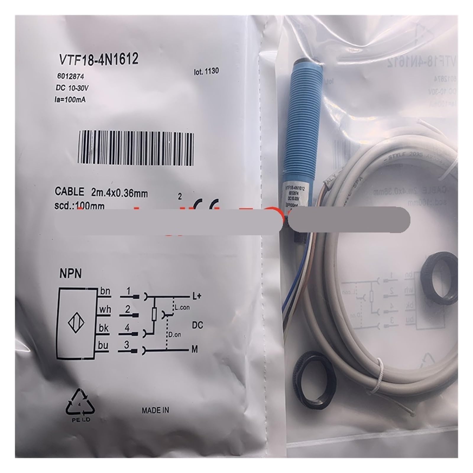 TPKMVGAP 1pcs photoelectric switch VTF18-4N1240 VTF180-2N41117 VTF180-2P41117 VTF18-4N1212 VTF18-4N1112 VTF18-4P5412 sensor(VTF180-2P41117)