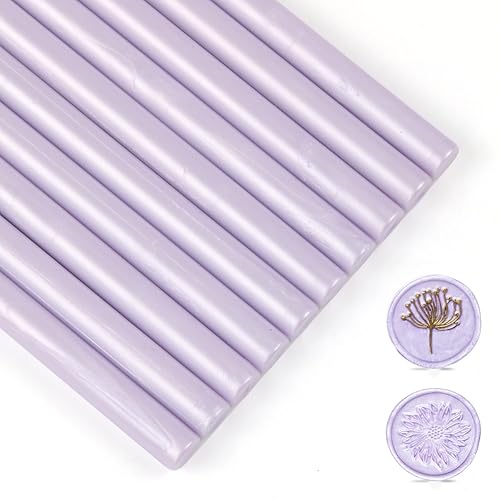 Miniatura 7 de Varillas de sellado de cera blanca perla, 10 unidades de 0.43 pulgadas, pistola de pegamento para sello de cera, varillas de cera de sellado para