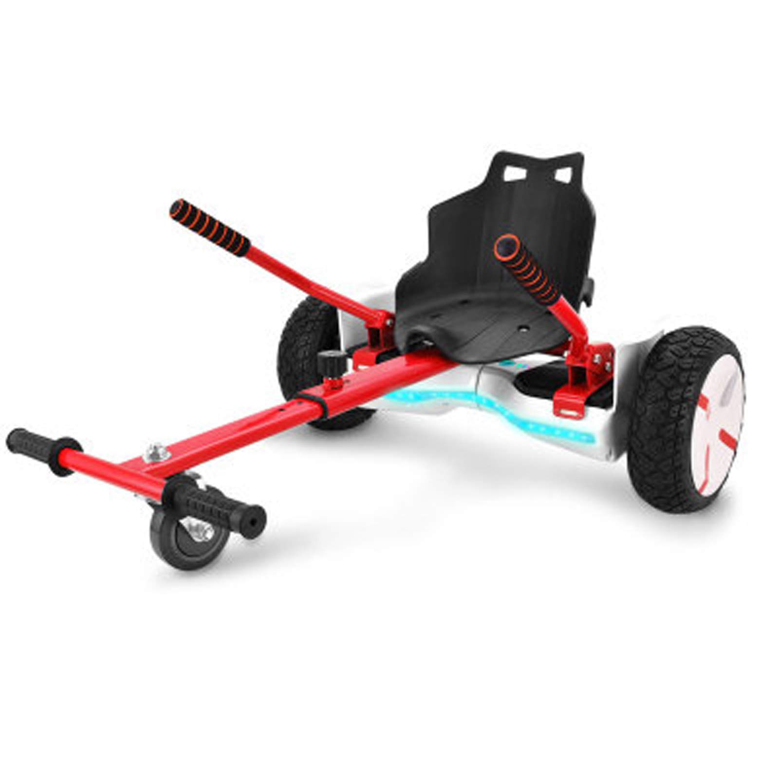 – Hoverboard, Suspension Board Seat Accessories, with Seat Self Balancing Drift Suspension Kart Seat Adjustable Frame Length,Red